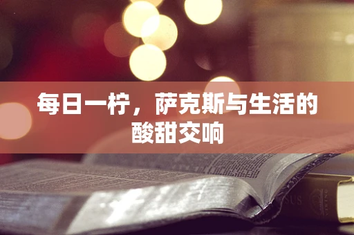 每日一柠，萨克斯与生活的酸甜交响