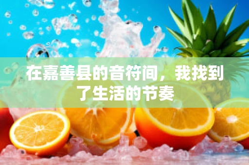 在嘉善县的音符间，我找到了生活的节奏