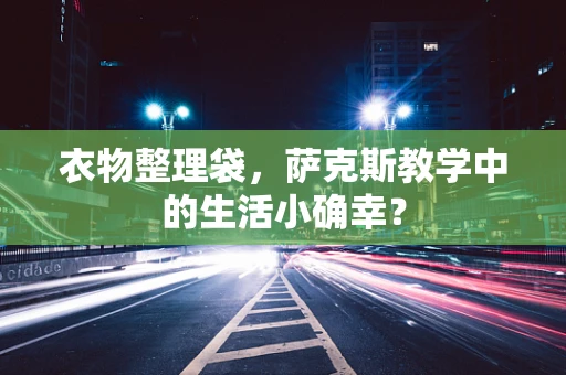 衣物整理袋，萨克斯教学中的生活小确幸？