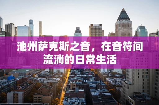 池州萨克斯之音，在音符间流淌的日常生活