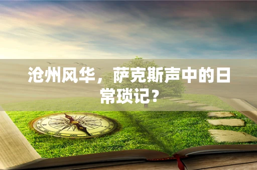 沧州风华，萨克斯声中的日常琐记？