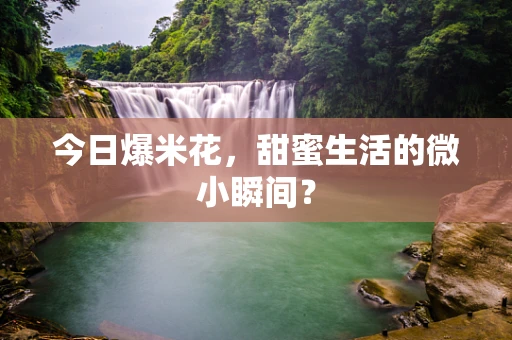今日爆米花，甜蜜生活的微小瞬间？