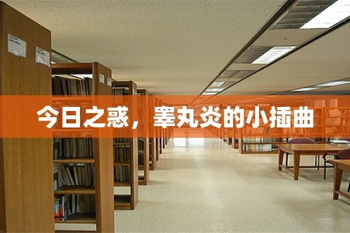 今日之惑，睾丸炎的小插曲