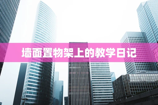 墙面置物架上的教学日记