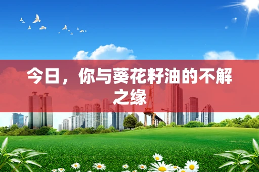 今日，你与葵花籽油的不解之缘