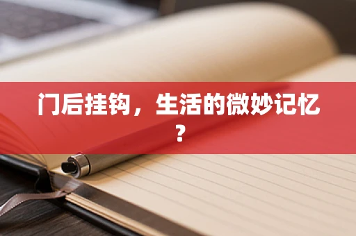 门后挂钩，生活的微妙记忆？