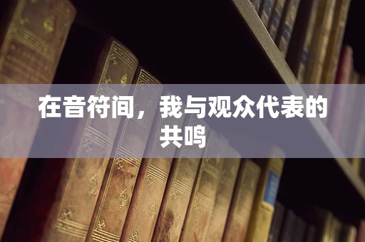 在音符间，我与观众代表的共鸣