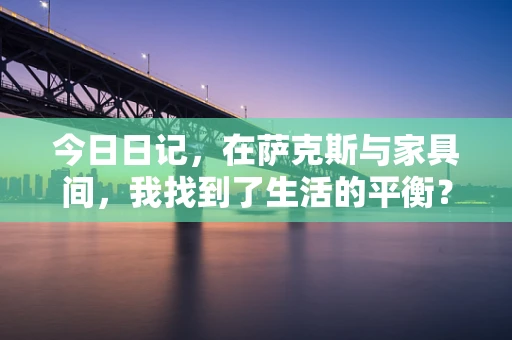 今日日记，在萨克斯与家具间，我找到了生活的平衡？