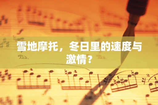 雪地摩托，冬日里的速度与激情？