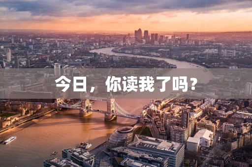 今日，你读我了吗？