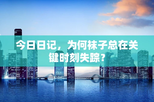 今日日记，为何袜子总在关键时刻失踪？