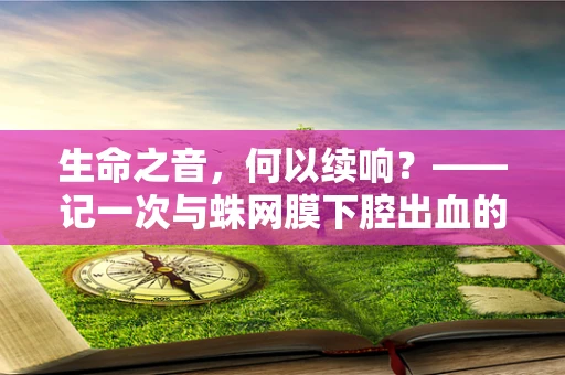 生命之音，何以续响？——记一次与蛛网膜下腔出血的交集