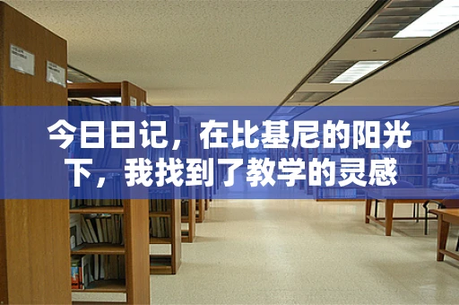 今日日记，在比基尼的阳光下，我找到了教学的灵感