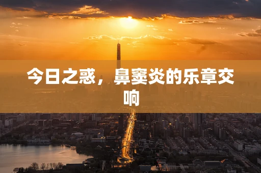 今日之惑，鼻窦炎的乐章交响