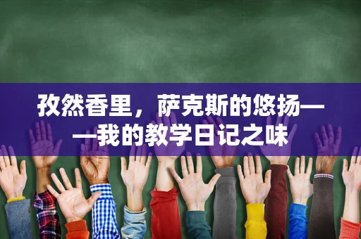 孜然香里，萨克斯的悠扬——我的教学日记之味