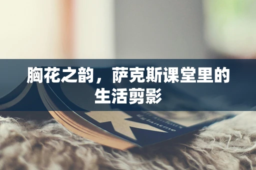 胸花之韵，萨克斯课堂里的生活剪影