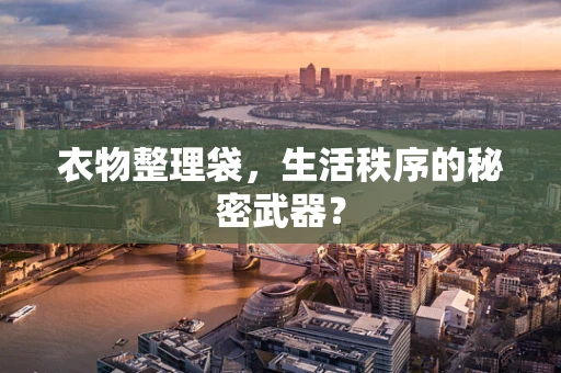 衣物整理袋，生活秩序的秘密武器？