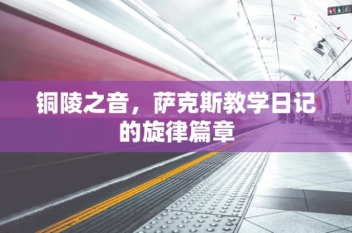 铜陵之音，萨克斯教学日记的旋律篇章