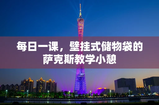 每日一课，壁挂式储物袋的萨克斯教学小憩