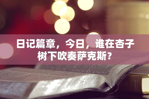 日记篇章，今日，谁在杏子树下吹奏萨克斯？