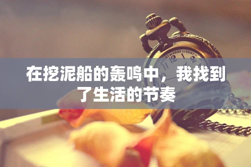 在挖泥船的轰鸣中，我找到了生活的节奏