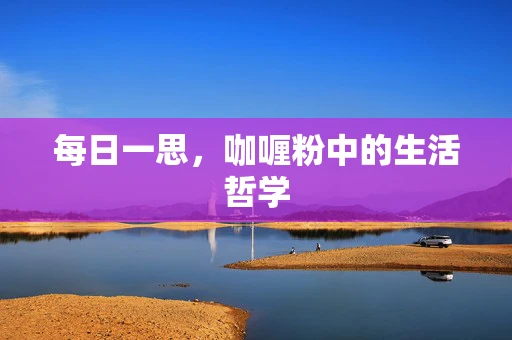 每日一思，咖喱粉中的生活哲学